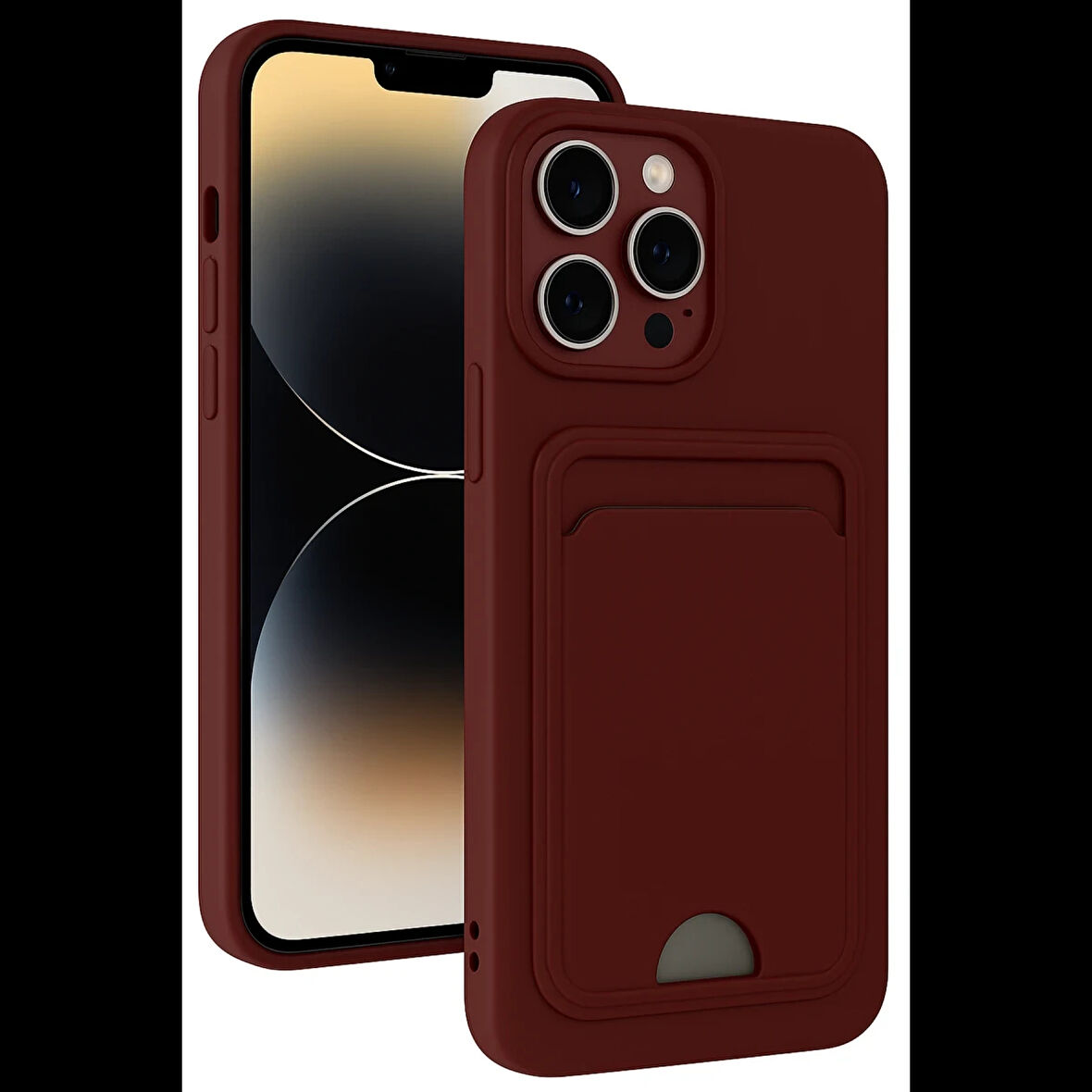 Newface iPhone 13 Pro Max Kılıf Kelvin Kartvizitli Silikon