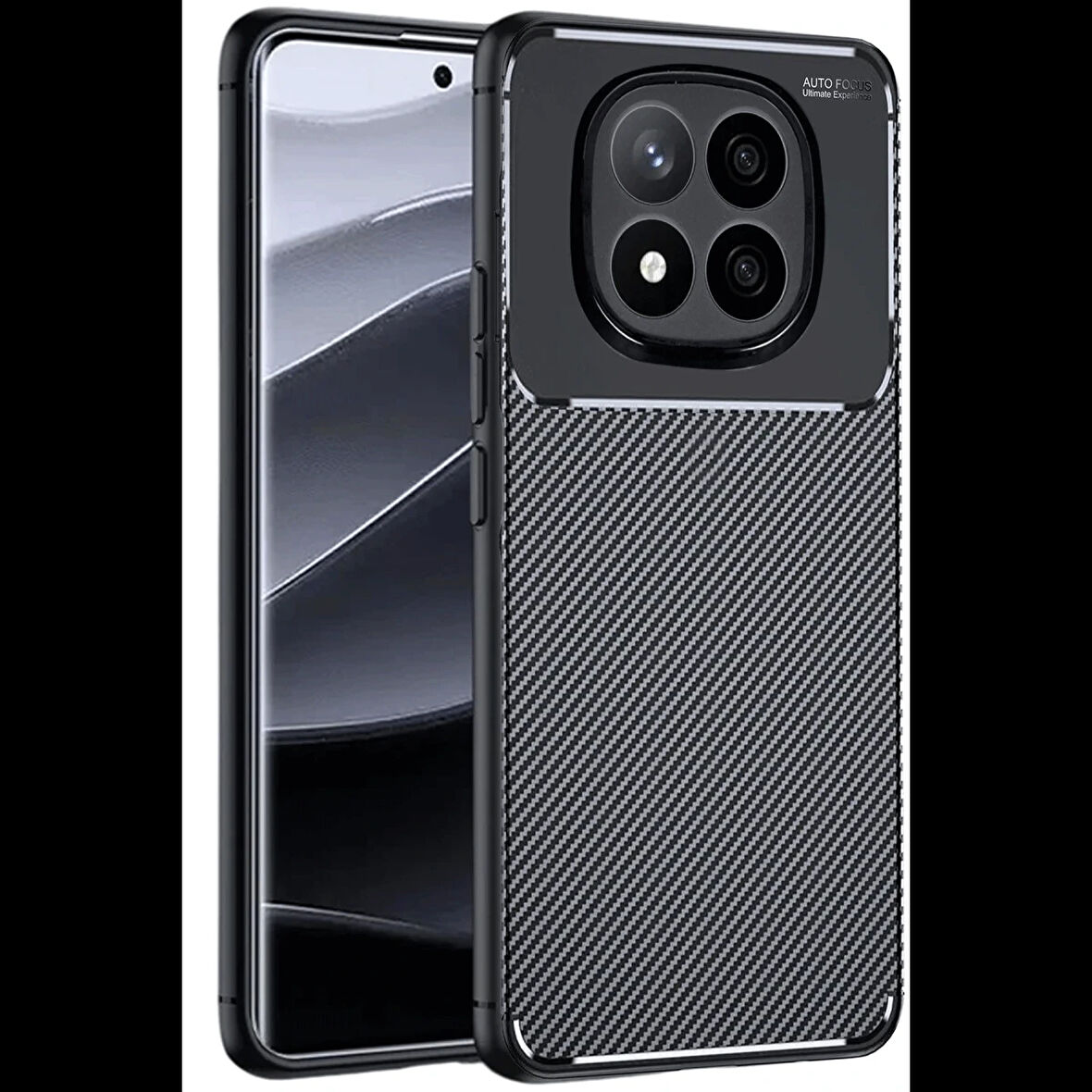 Xiaomi Redmi Note 14 Pro 4G Kılıf Auto Focus Karbon Kapak