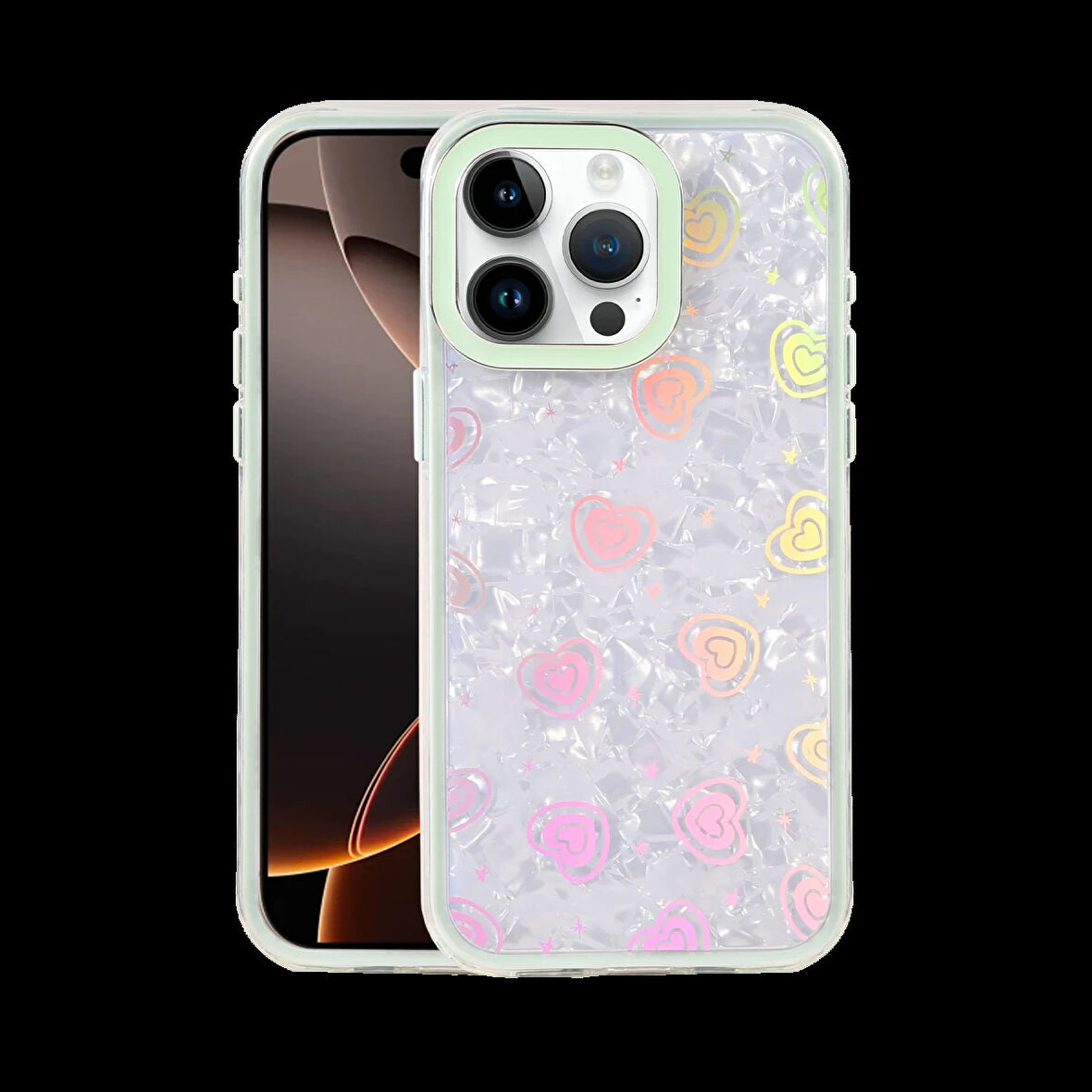 Newface Apple iPhone 15 Pro Max Lumi Desenli Kapak