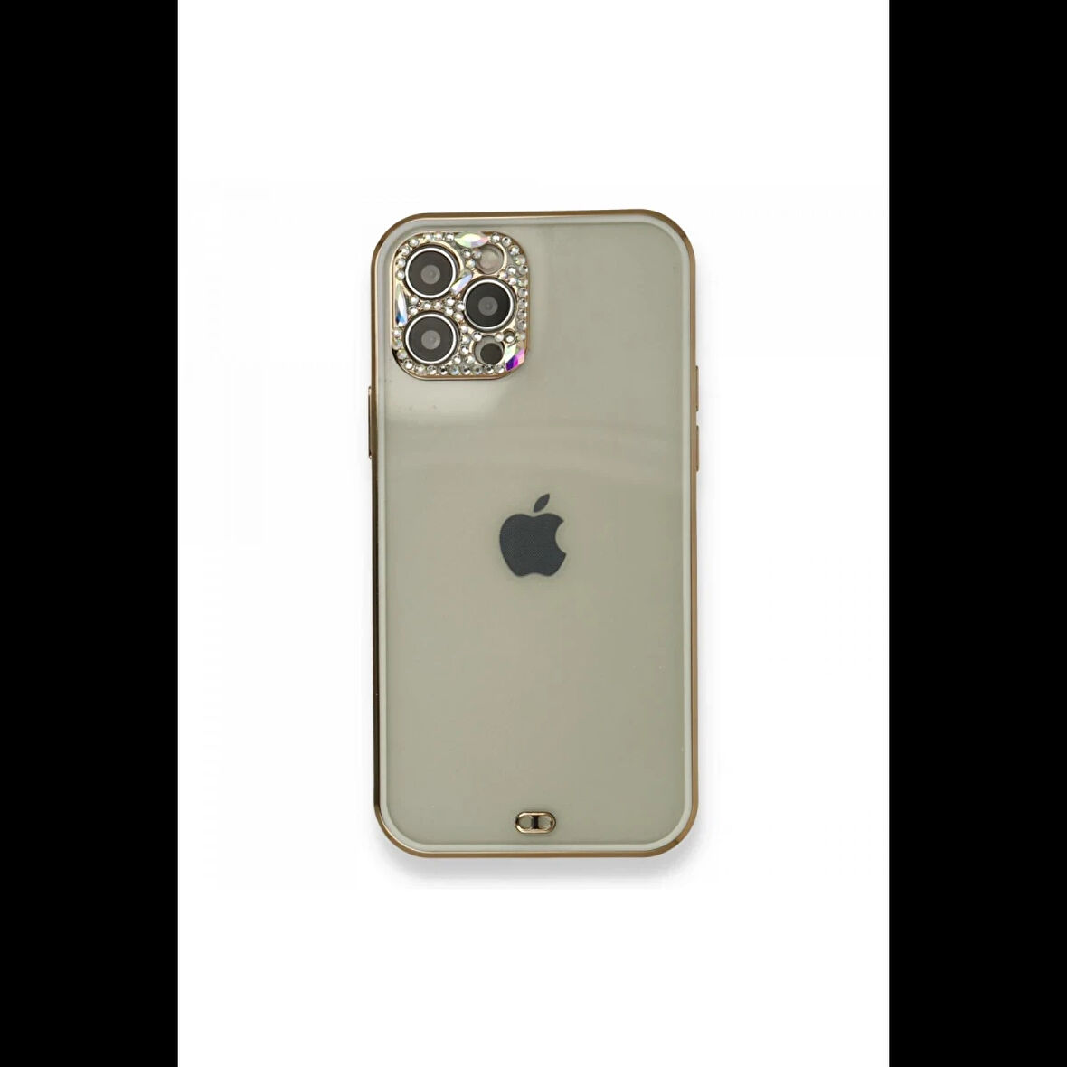 Newface iPhone 12 Pro Kılıf Liva Taşlı Silikon