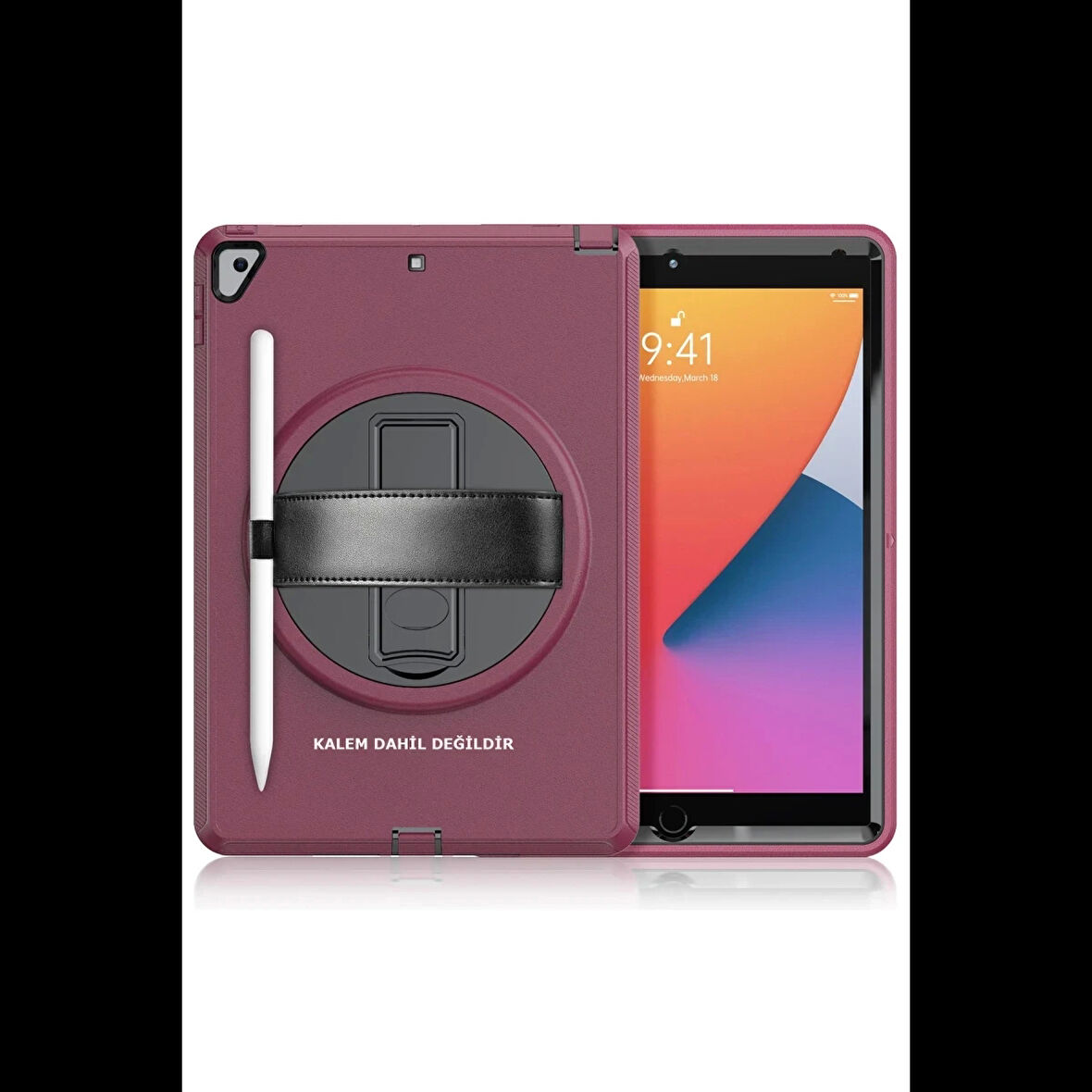 Newface iPad 10.2 (7.nesil) Kılıf Hand Strap Tablet Kılıfı
