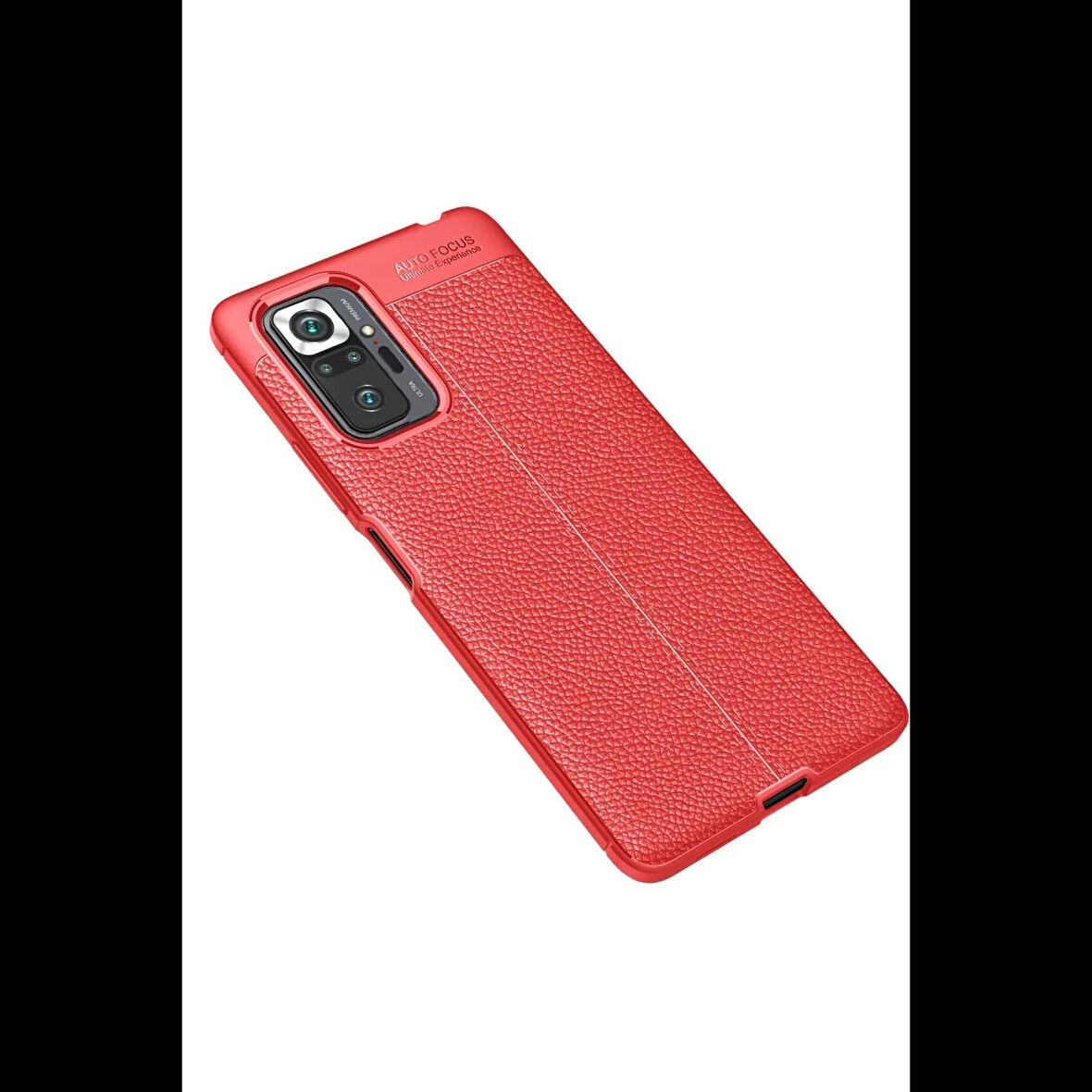 Newface Xiaomi Uyumlu Redmi Note 10 Pro Kılıf Auto Focus Kapak - Kırmızı