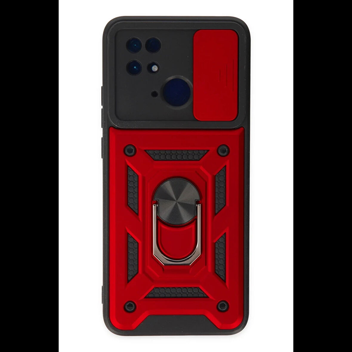 Newface Xiaomi Redmi 10C Kılıf Pars Lens Yüzüklü Silikon