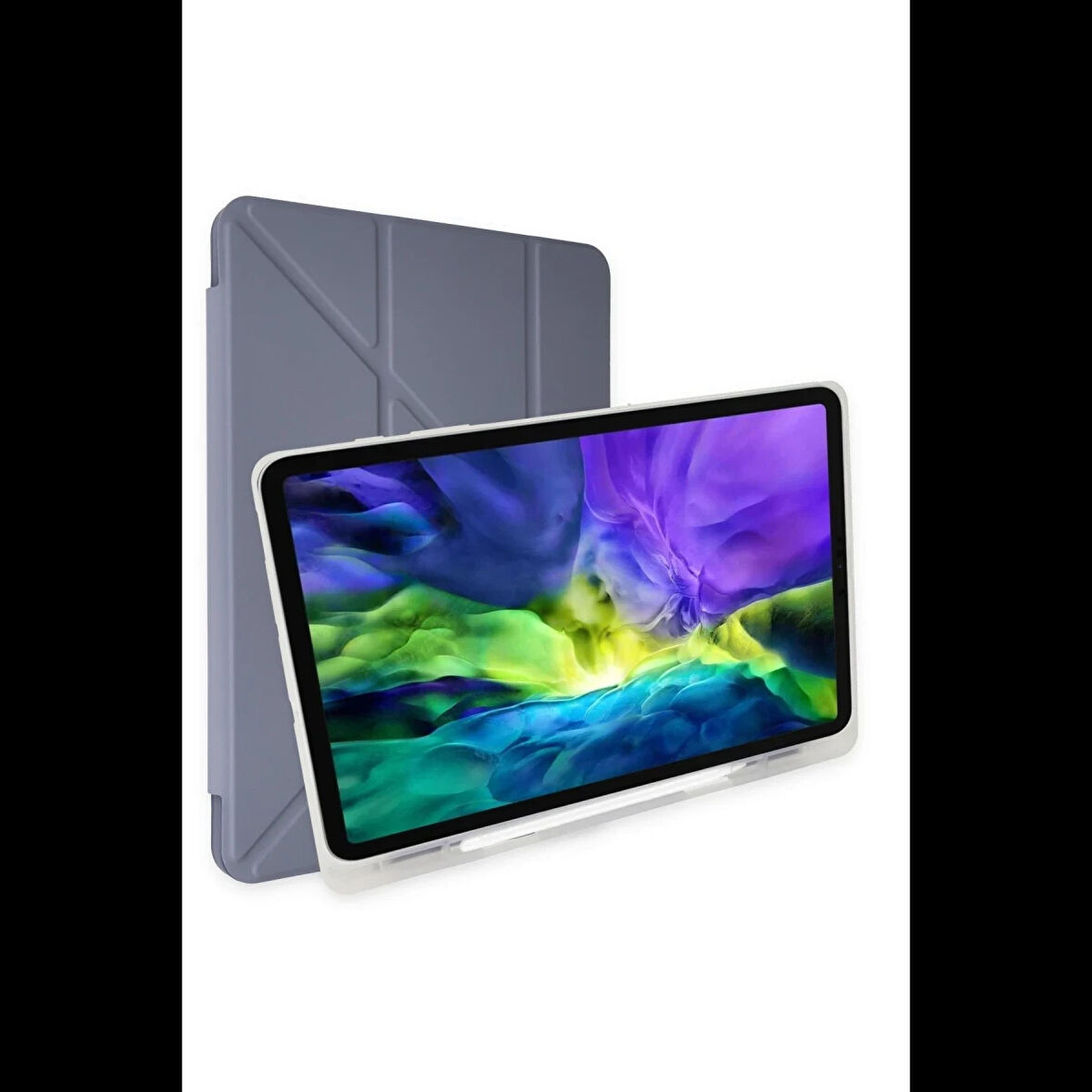 Newface Samsung Uyumlu Galaxy P610 Tab S6 Lite 10.4 Kılıf Kalemlikli Mars Tablet Kılıfı