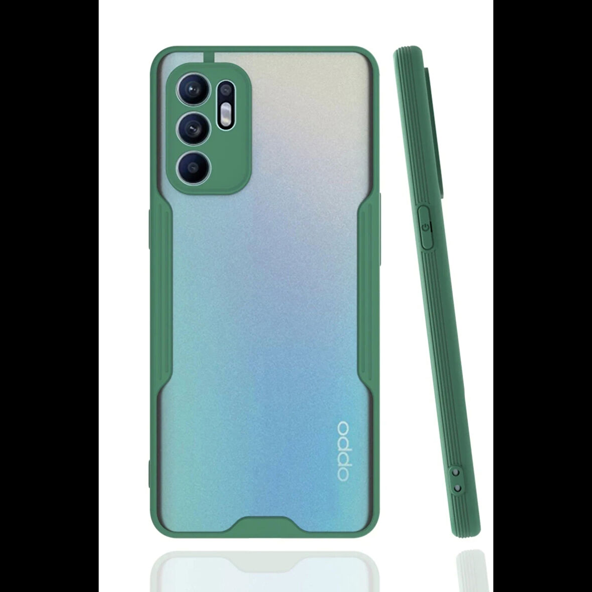 Newface Oppo Reno 6 Kılıf Platin Silikon