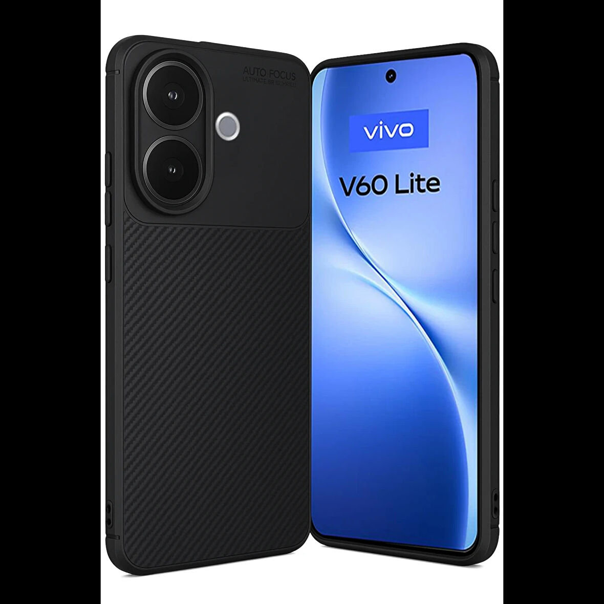 Vivo V60 Lite Auto Focus Karbon Kapak