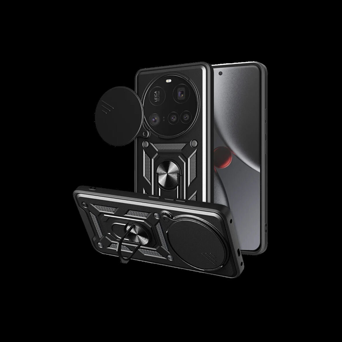 Joy Tekno Xiaomi Mi 15 Ultra Kılıf Pars Lens Yüzüklü Silikon