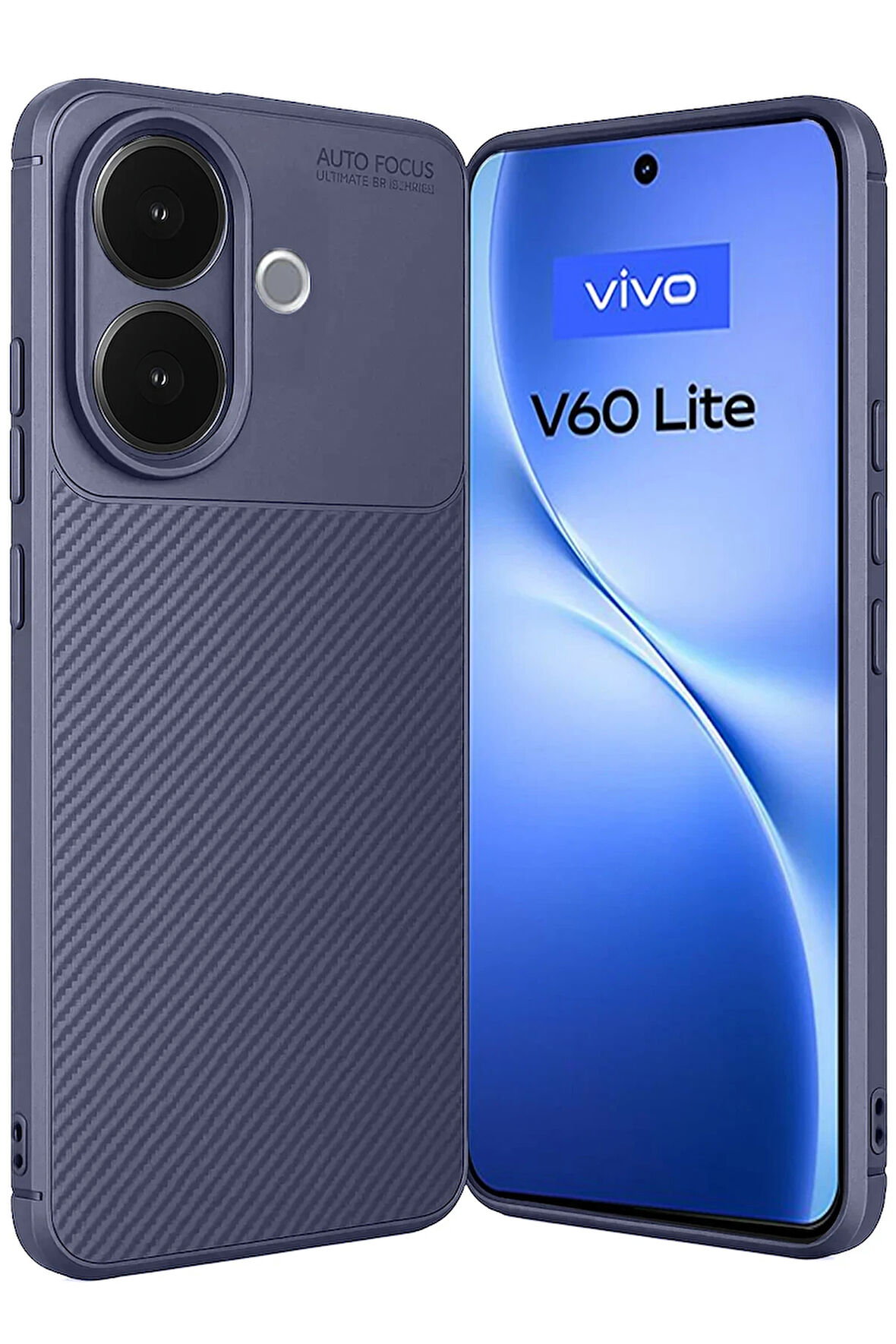 Vivo V60 Lite Auto Focus Karbon Kapak