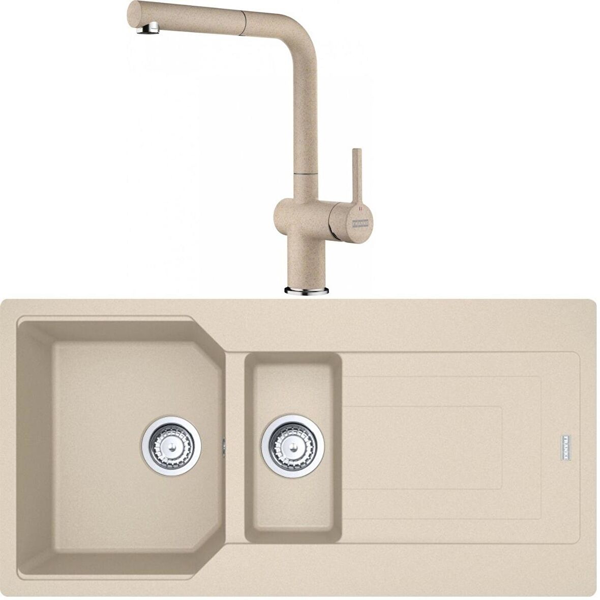 Franke Urban UBG 651-100 Avena Granit Eviye-Active Plus Doccia 2.0 Batarya Seti