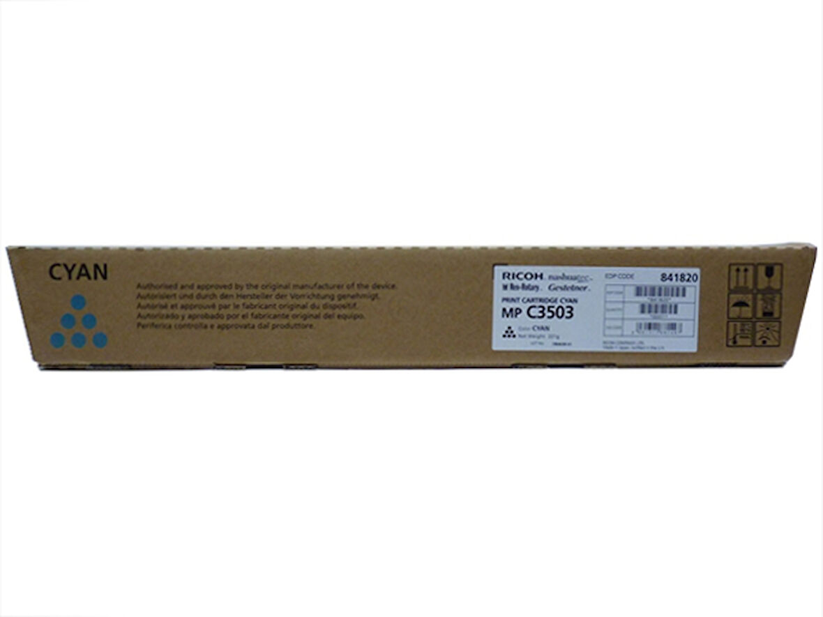 Ricoh AF MPC 3003, 3503 Mavi Toner Orjinal