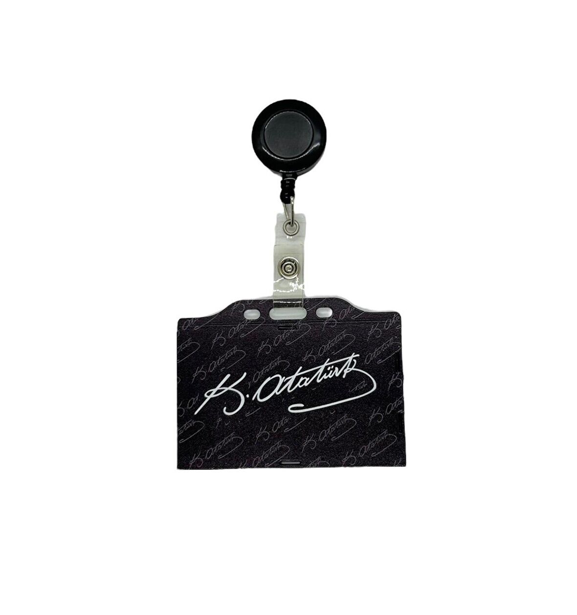 Atatürk İmza Temalı Yatay Kart Kabı Kart Koruyucu