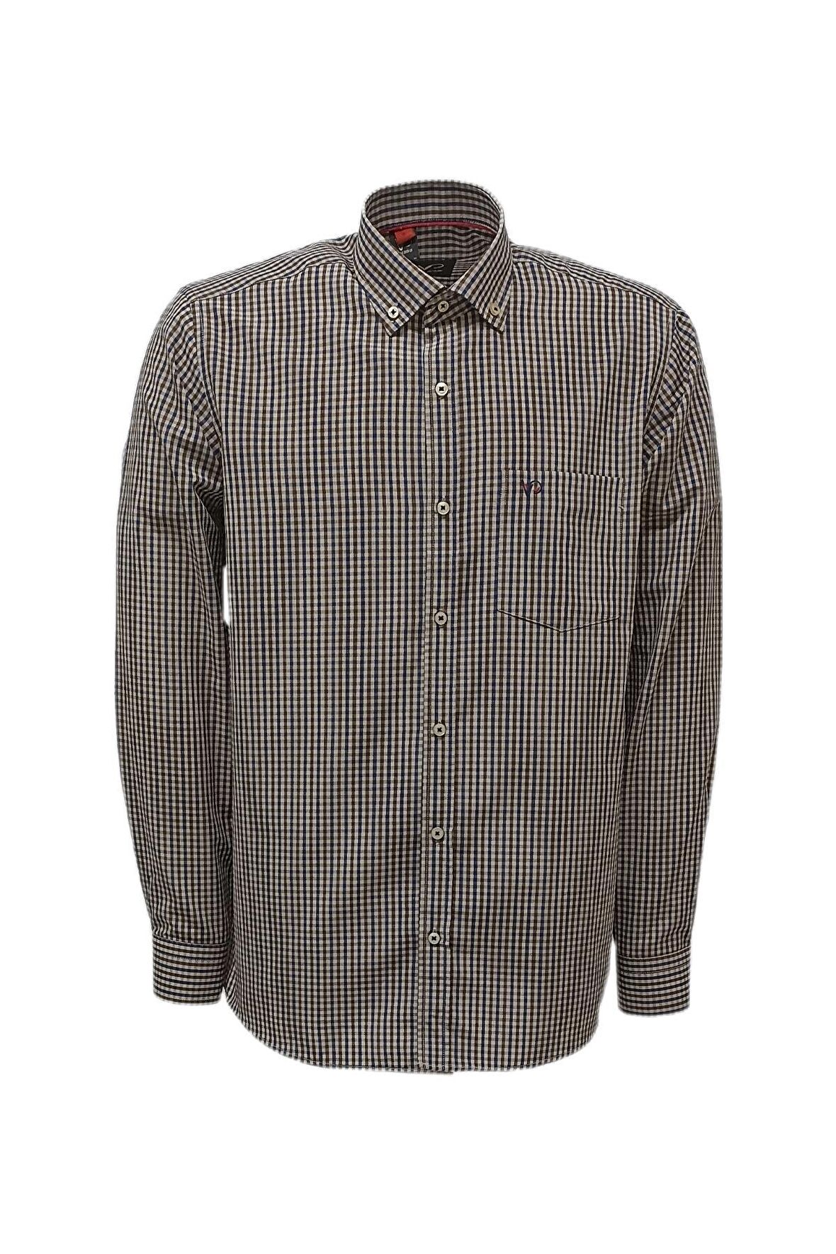 Erkek Kolay Ütülenebilir %100 Pamuk Nefes Alabilen Klasik Geniş Kesim Gömlek