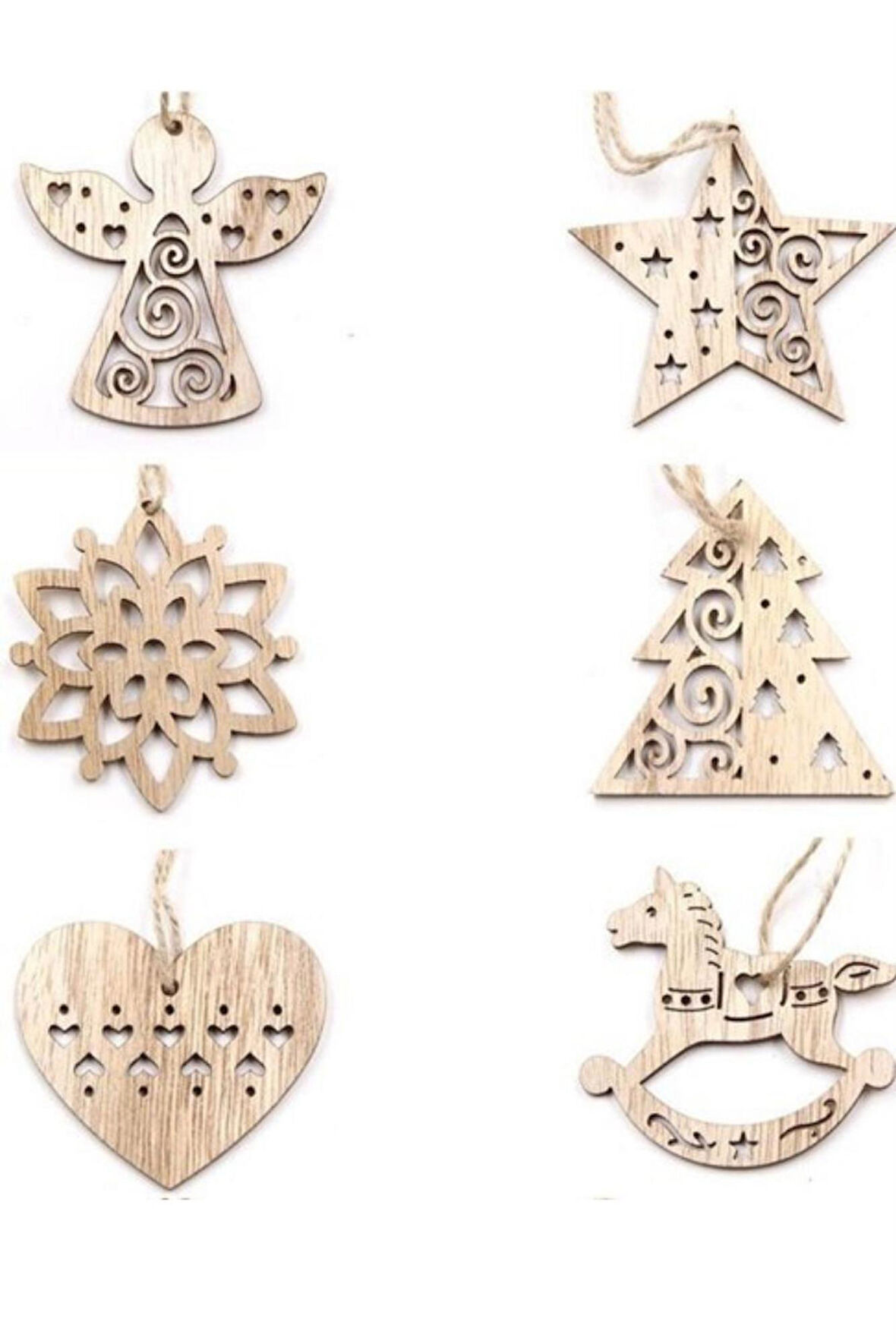 Yılbaşı Ağacı Süsü 6 lı Yılbaşı Süsü Noel Süsü Christmas Ornament