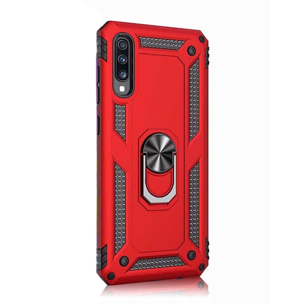 Gpack Samsung Galaxy A70 Kılıf Vega Standlı Yüzüklü Mıknatıslı