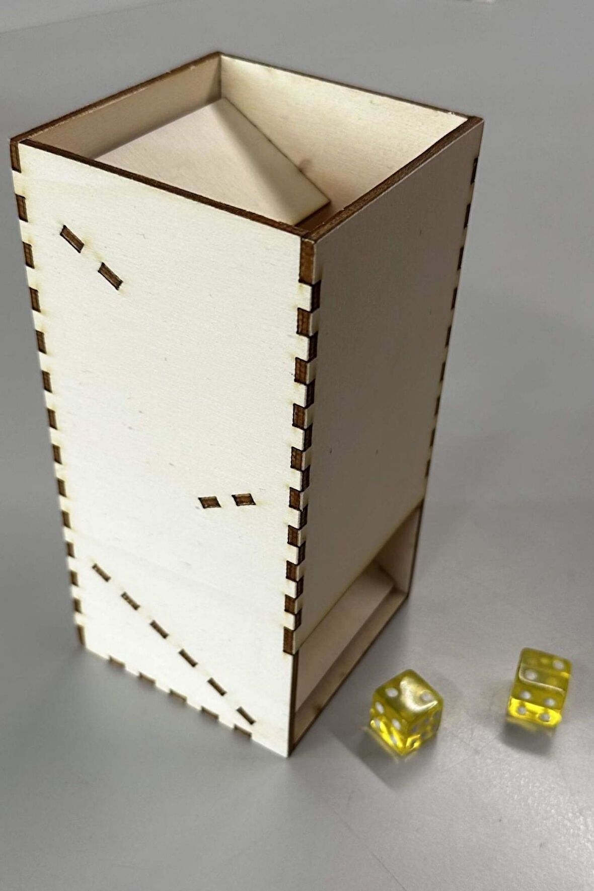 Ahşap Zar Kulesi Zar Atma Aparatı Tavla İçin Zar Atma Kulesi Dice Tower