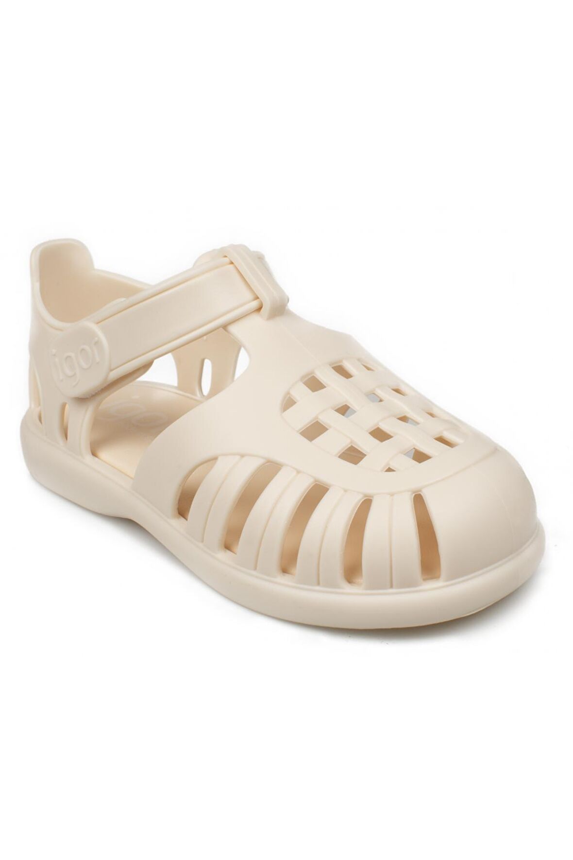 S10271 Tobby Solid İgor Marka Unisex Çocuk Sandalet Krem