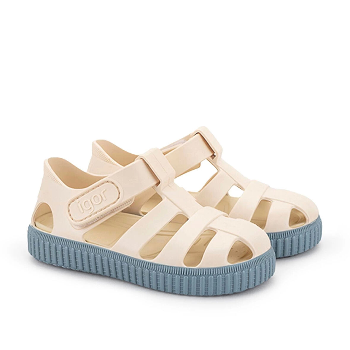 İgor Nico Marfil S10323 Çocuk Sandalet / 225 Krem/Mavi