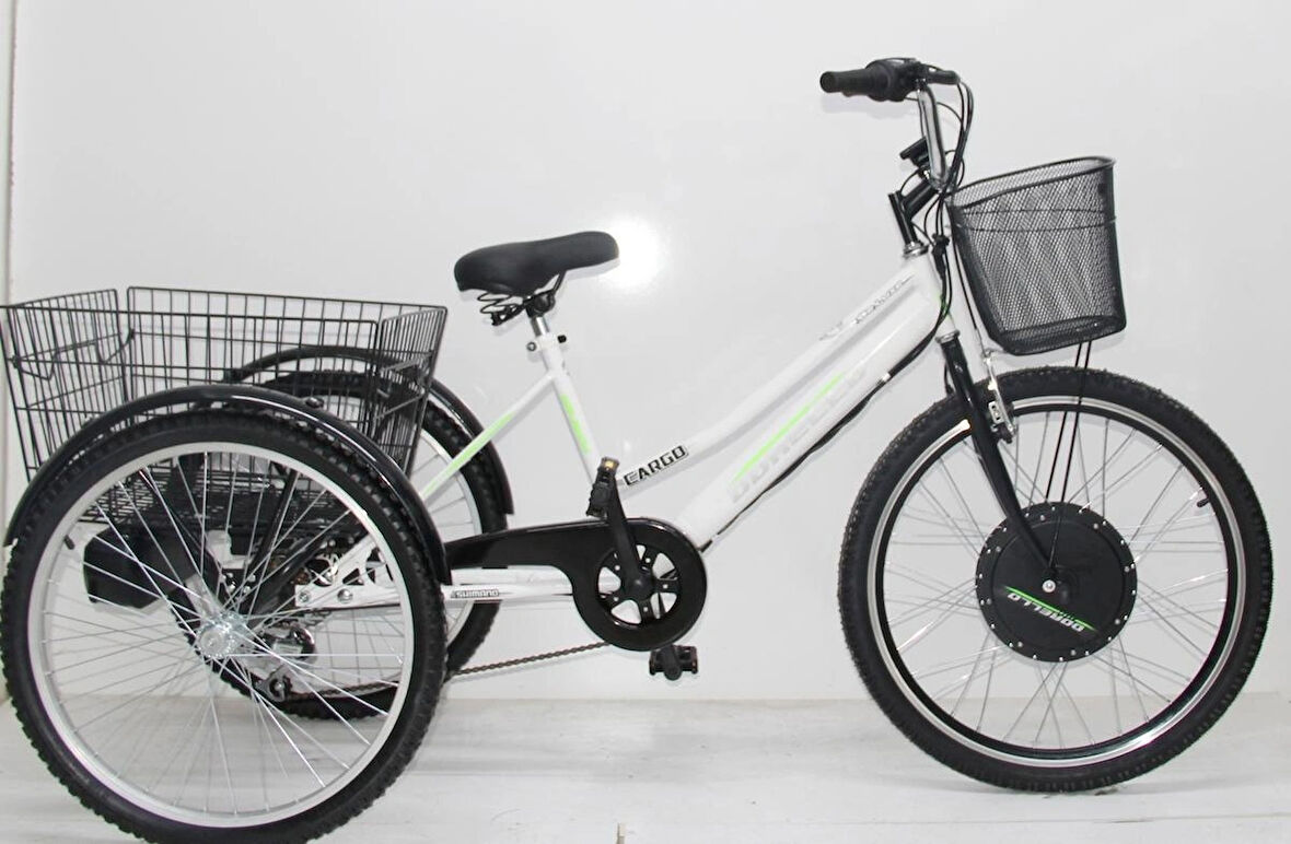 Dorello Elektrikli cargo Bisikleti 48 Dc. 1000 Watt Cargo Bisikleti 3 Tekerlek