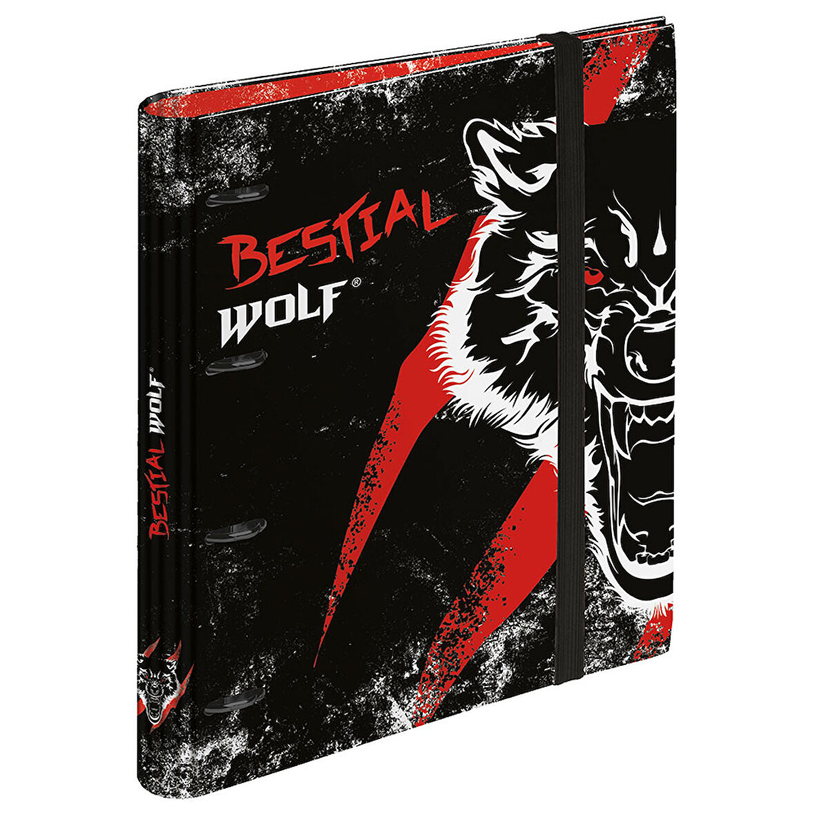 Busquets Bestial Wolf Kareli A4 120 Sayfalı 4 Telli Lastikli Klasör 2001005370