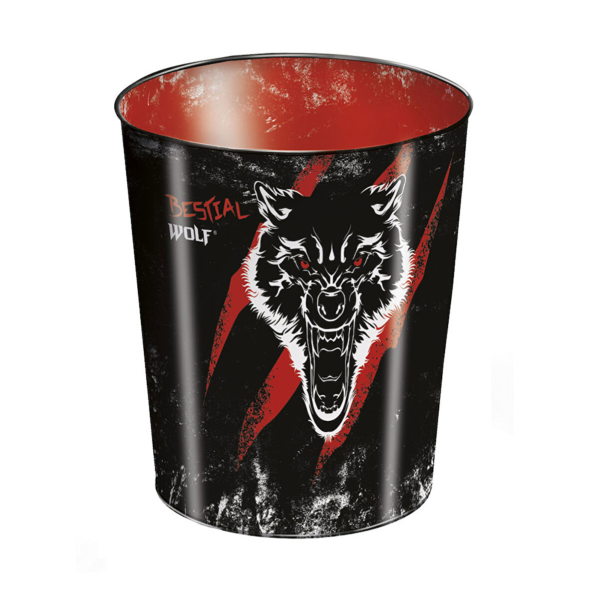 Busquets Bestial Wolf Metal Çöp Kovası 2608005370