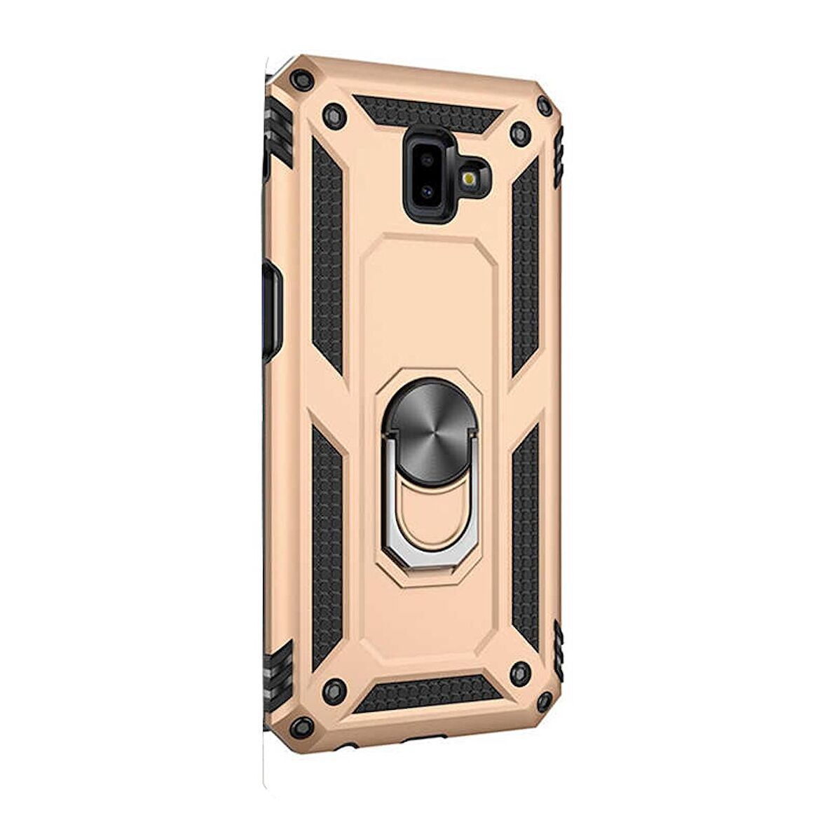 Gpack Samsung Galaxy J6 Plus Kılıf Vega Yüzüklü MıknatıslıNano Glass