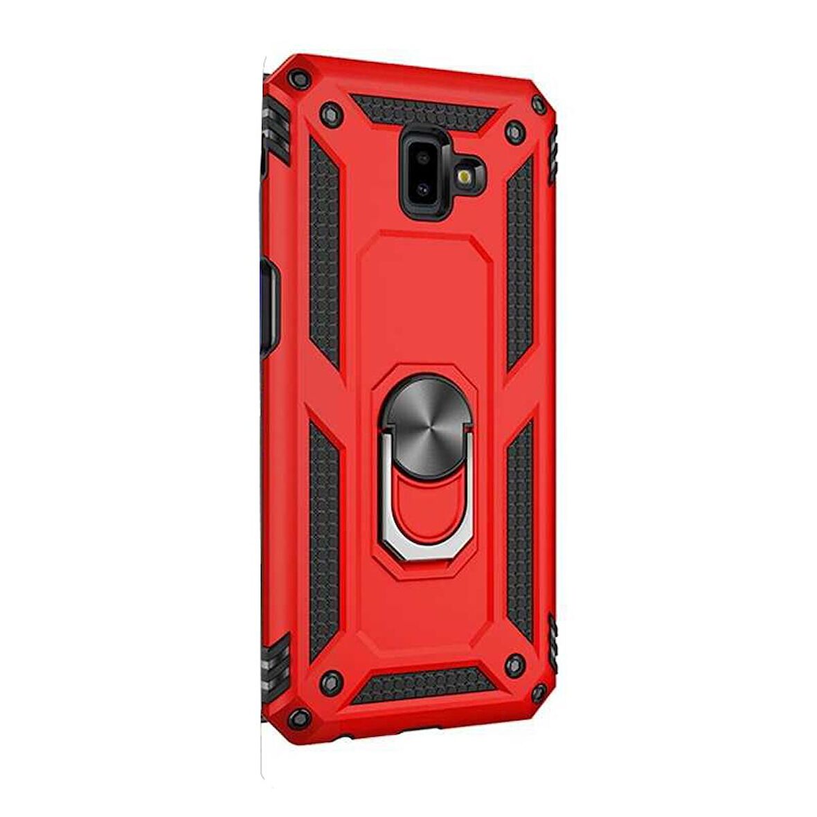 Gpack Samsung Galaxy J6 Plus Kılıf Vega Yüzüklü MıknatıslıNano Glass