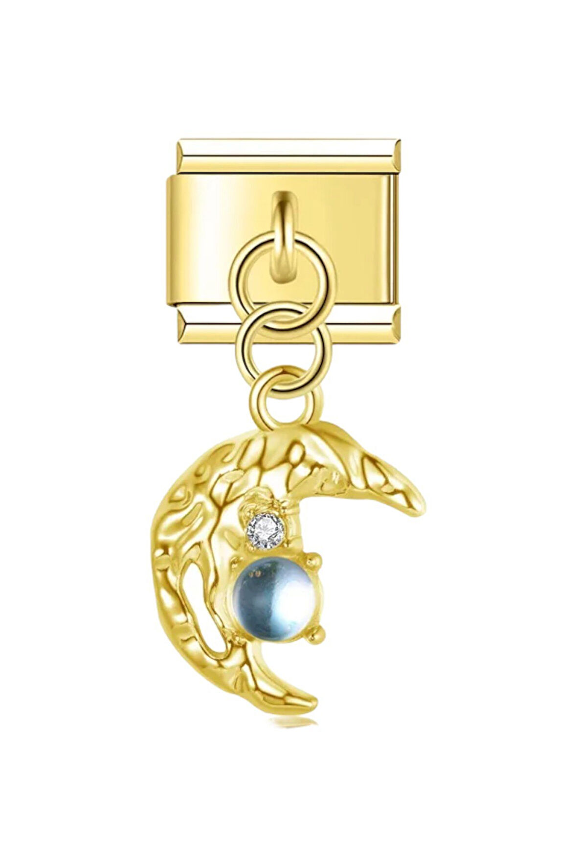 Aytaşı ve Hilal Gold Çelik İtalyan Charm