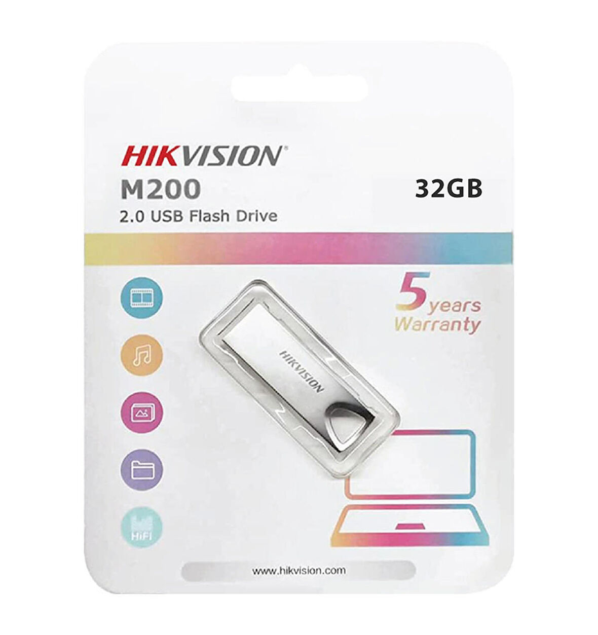 Hikvision 32GB USB2.0 HS-USB-M200-32G Flash Bellek