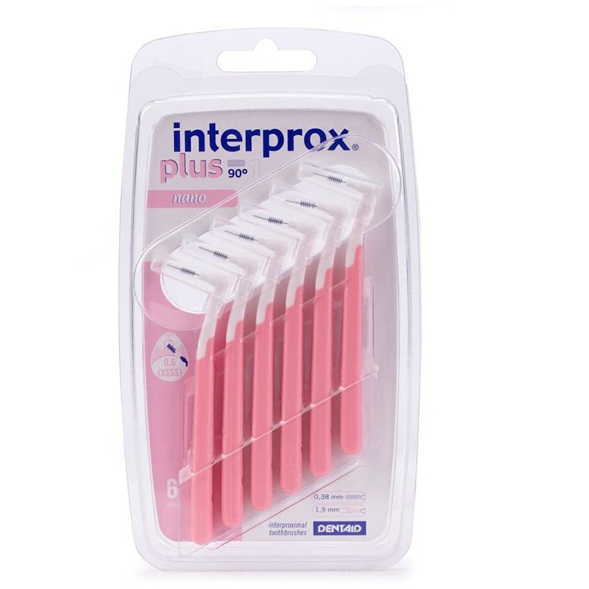 Interprox Plus Nano 0.7mm Arayüz Fırça 6'lı Pembe