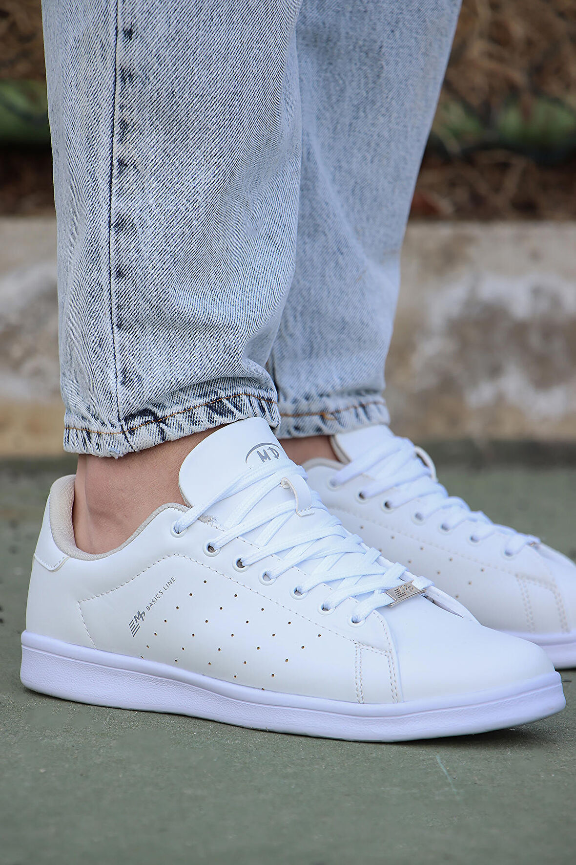 M.P. Basic Line Comfort Hafif Taban Cilt Unisex Sneakers