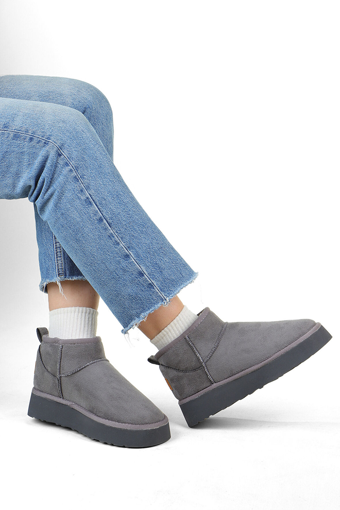 Pierre Cardın 52709 UG Kısa Süet Kürklü Spor Kadın Bot