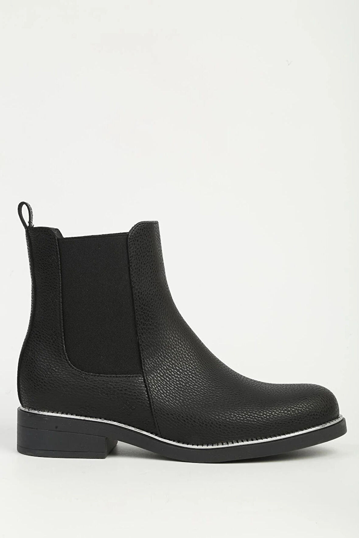 Pierre Cardin 55086 Gümüş Detaylı Lastikli Chelsea Kadın Bot