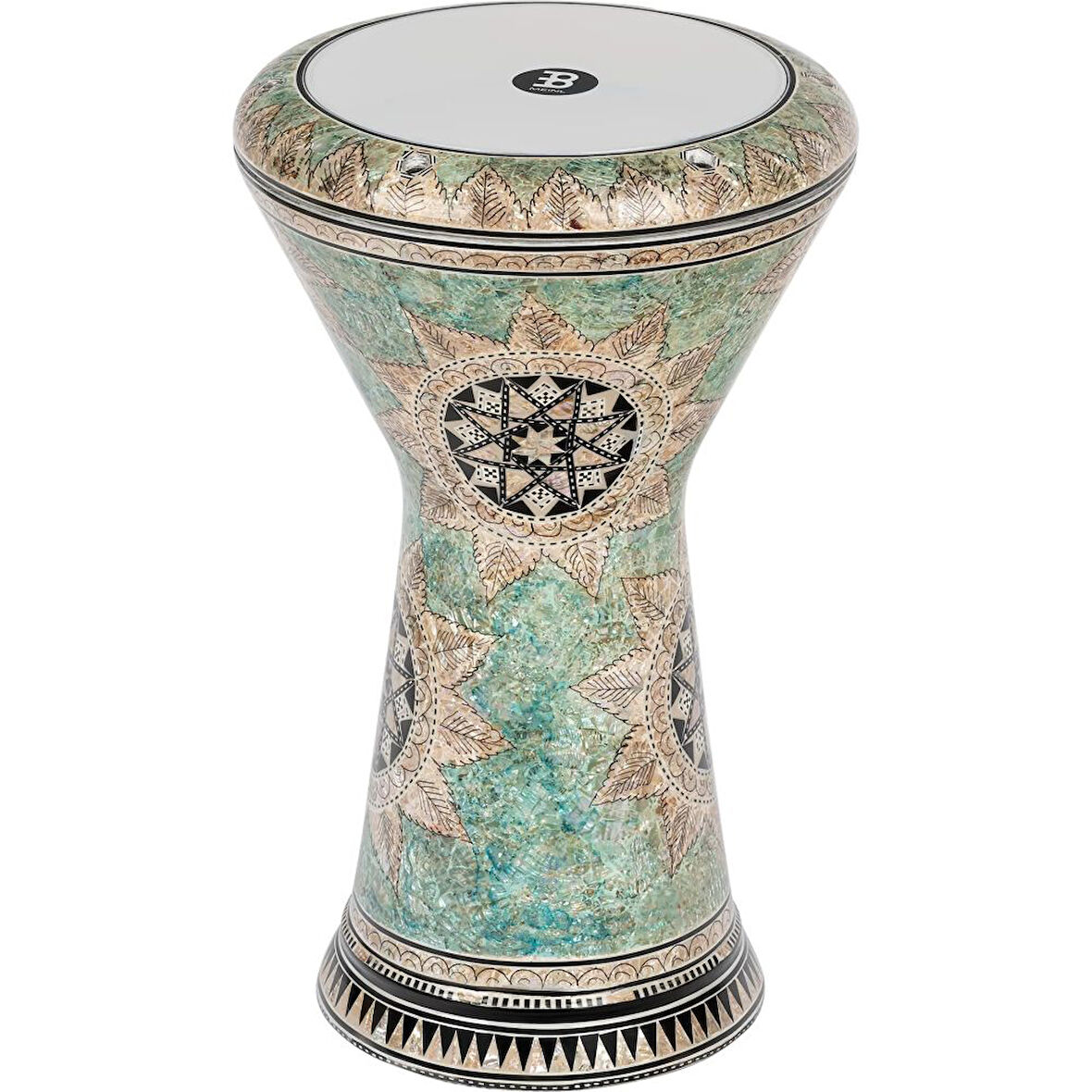Meinl Artisan Edition Series 9\" Darbuka (White Pearl Mosaic Queen)