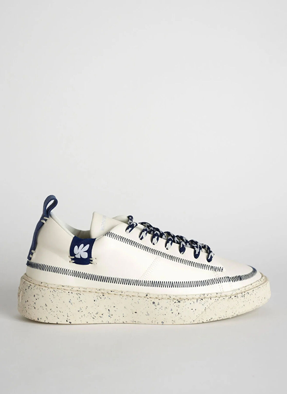 Bonamaso Sneaker, 37, Beyaz - Mavi