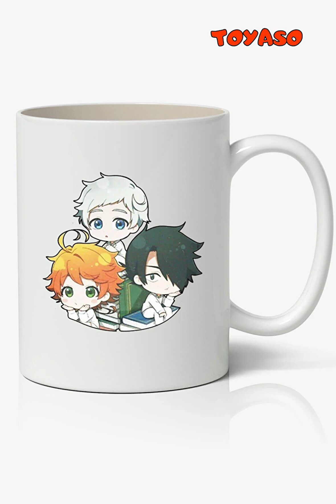 The Promised Neverland Karakterler Anime Temalı Beyaz Kupa Bardak Sevgiliye Arkadaşa Hediye