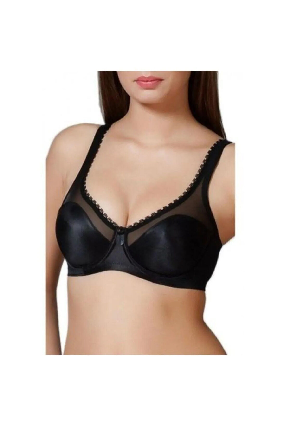 Kadın Siyah Balenli  Toparlayıcı Minimizer Sütyen