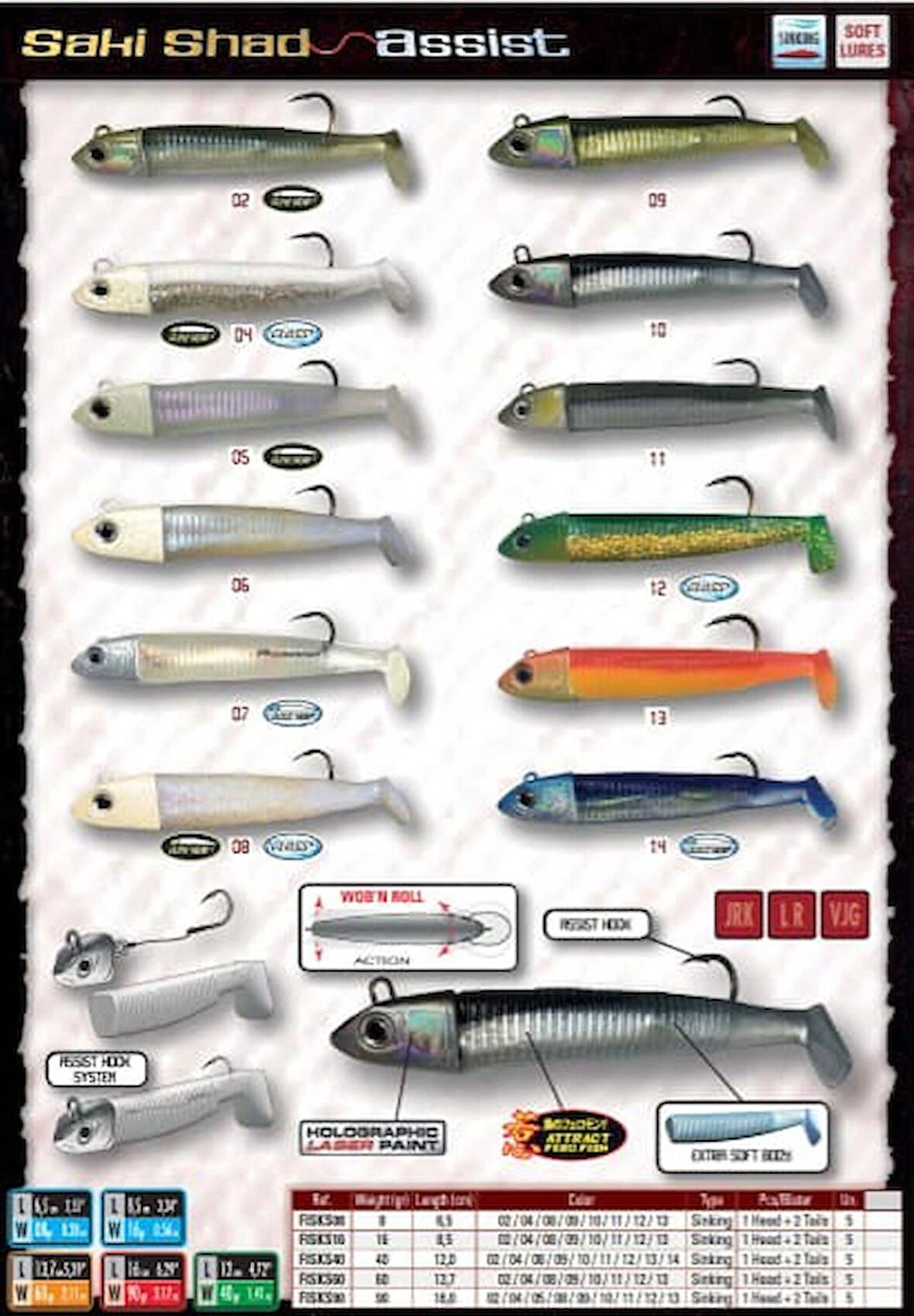 Fishus Saki Shad Asist Silikon Yem 8gr 12 - 12