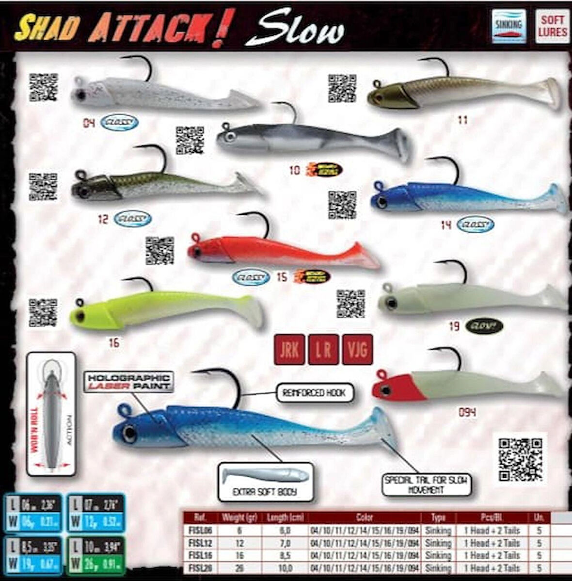 Fishus Shad Attack Slow Silikon Yem 16gr - 11