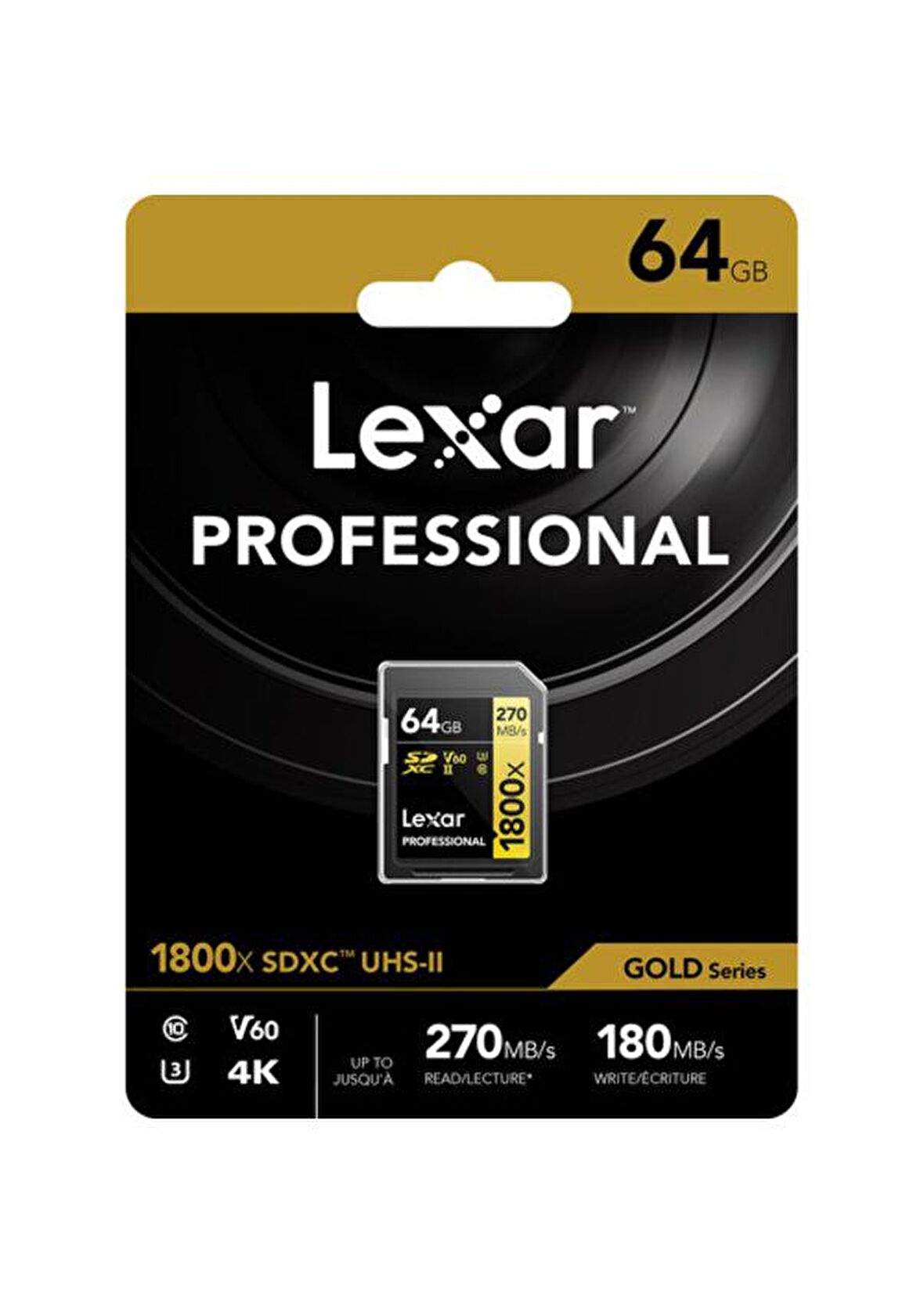 Lexar Gold Series 1800x 64 GB SDXC Class 10 UHS-II Hafıza Kartı