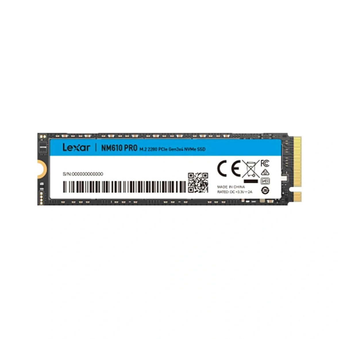 LEXAR LNM610 PRO 1TB NVMe PCIe Gen3 x4 Okuma 3300MB – Yazma 2600MB M.2 SSD (LNM610P001T-RNNNG)