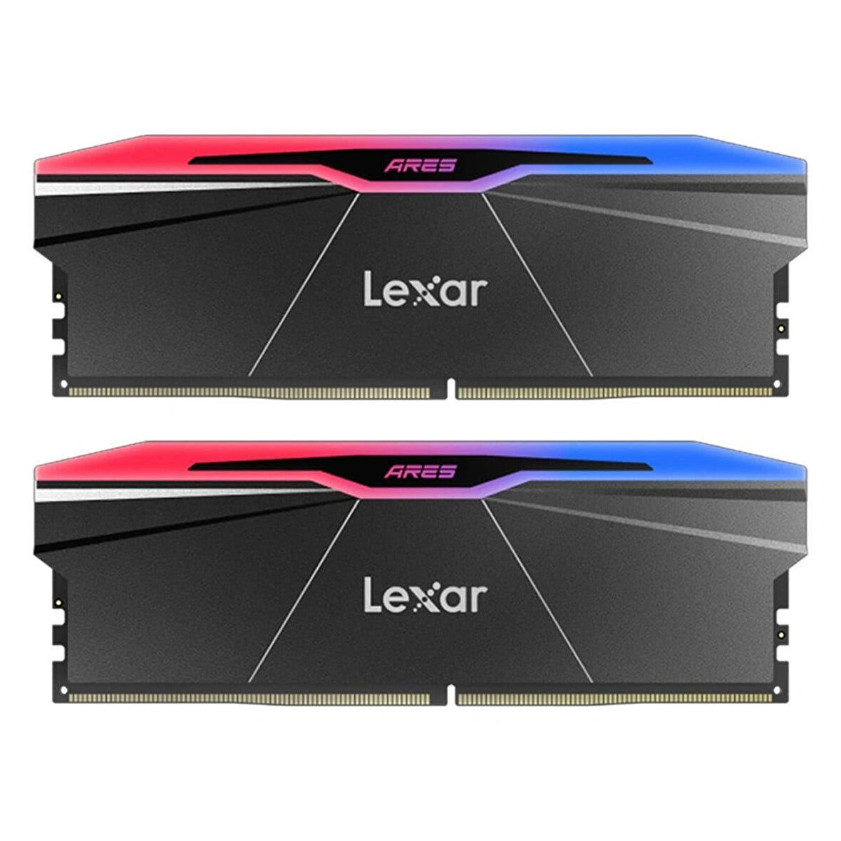 Lexar ARES 2nd Gen RGB 64GB (2x32GB) 6400MHz CL32 Intel XMP 3.0 / AMD EXPO DDR5 Heatsink Ram (LD5U32G64C32BR-RGD)