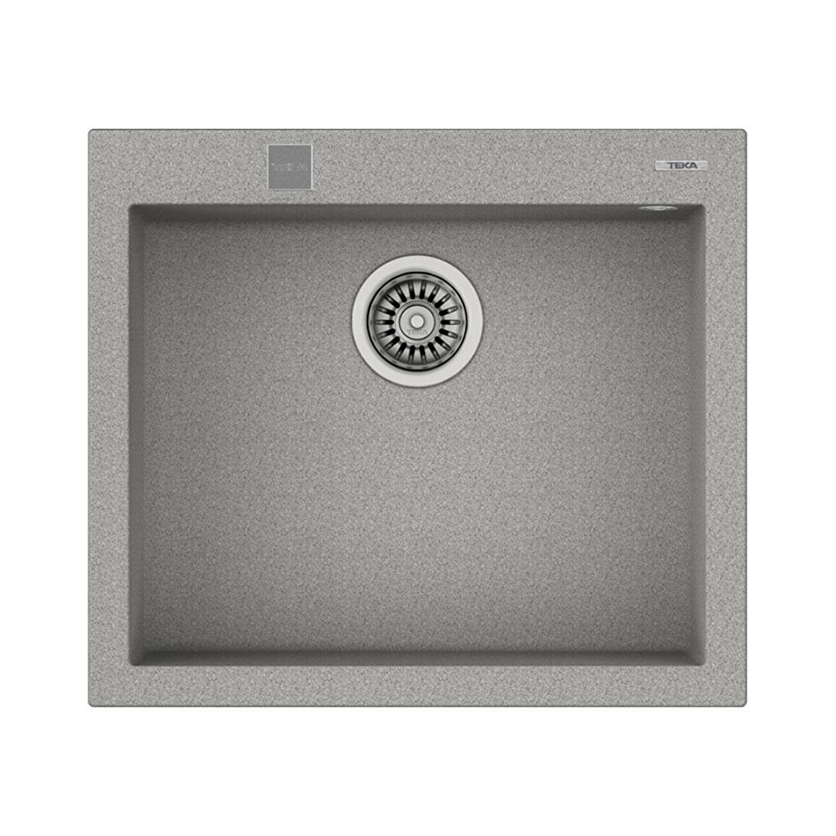 Teka FORSQUARE 50.40 TG STONE GREY Ankastre Kumanda Sifonlu Granit Eviye Gri 50 cm