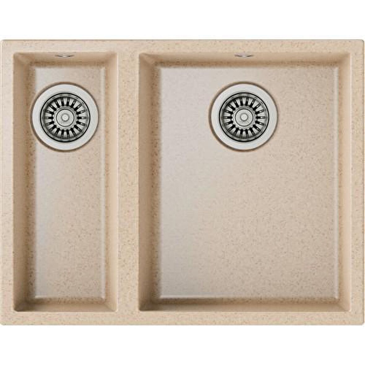 Teka - SQUARE 560 TG AVENA BEIGE - Tezgahaltı Granit Eviye - Bej - 56 cm - 115260031