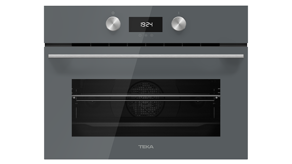 Teka - HLC 8400 ST - Ankastre Multifonksiyonel Turbo Kompakt Fırın - Gri Cam - 45 lt - 111130004