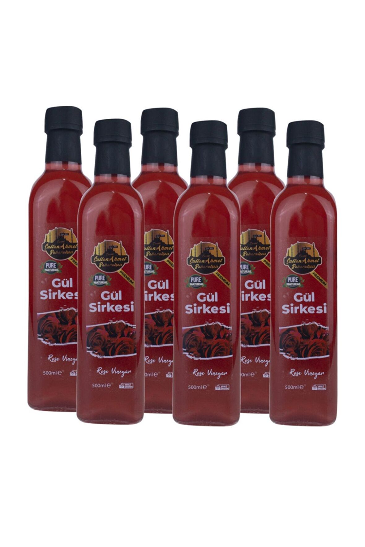 Gül Sirkesi 6x500ml (Özel Üretim)