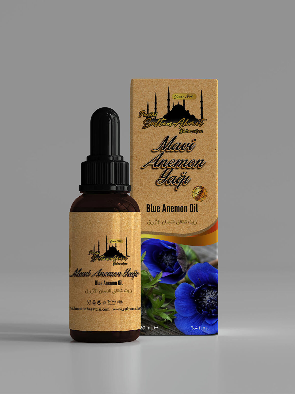 Mavi Anemon Yağı 20ml (Özel Üretim)