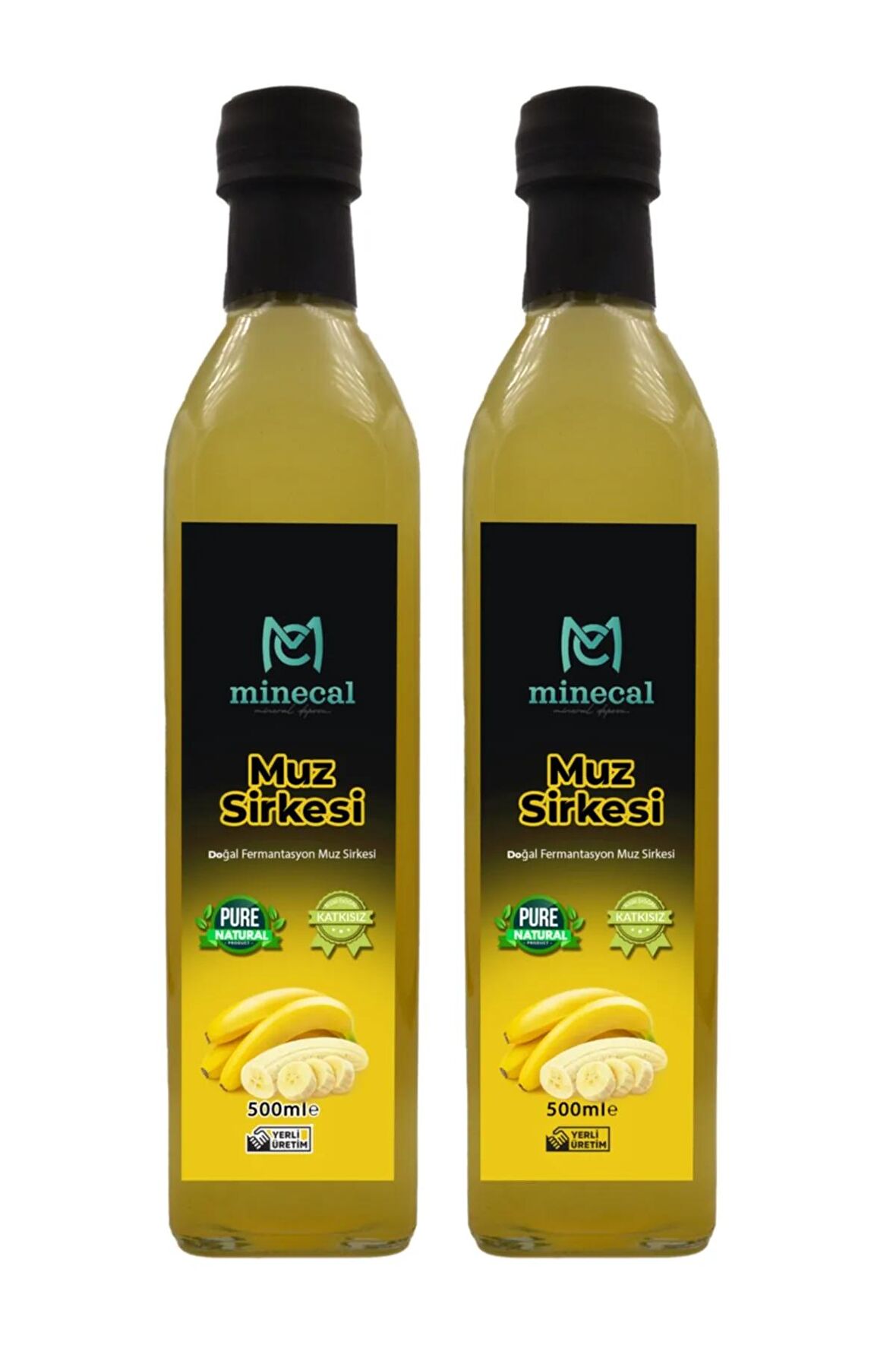 %100 Ev Yapımı Katkısız Muz Sirkesi 2x500ml