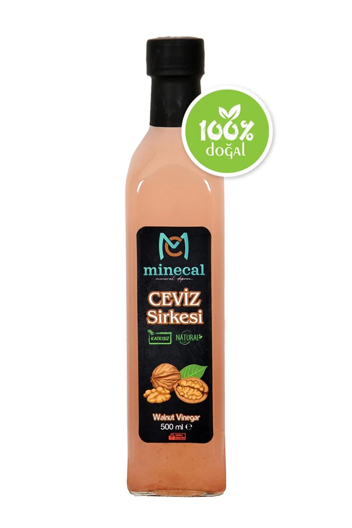 %100 Ev Yapımı Katkısız Ceviz Sirkesi 500ml