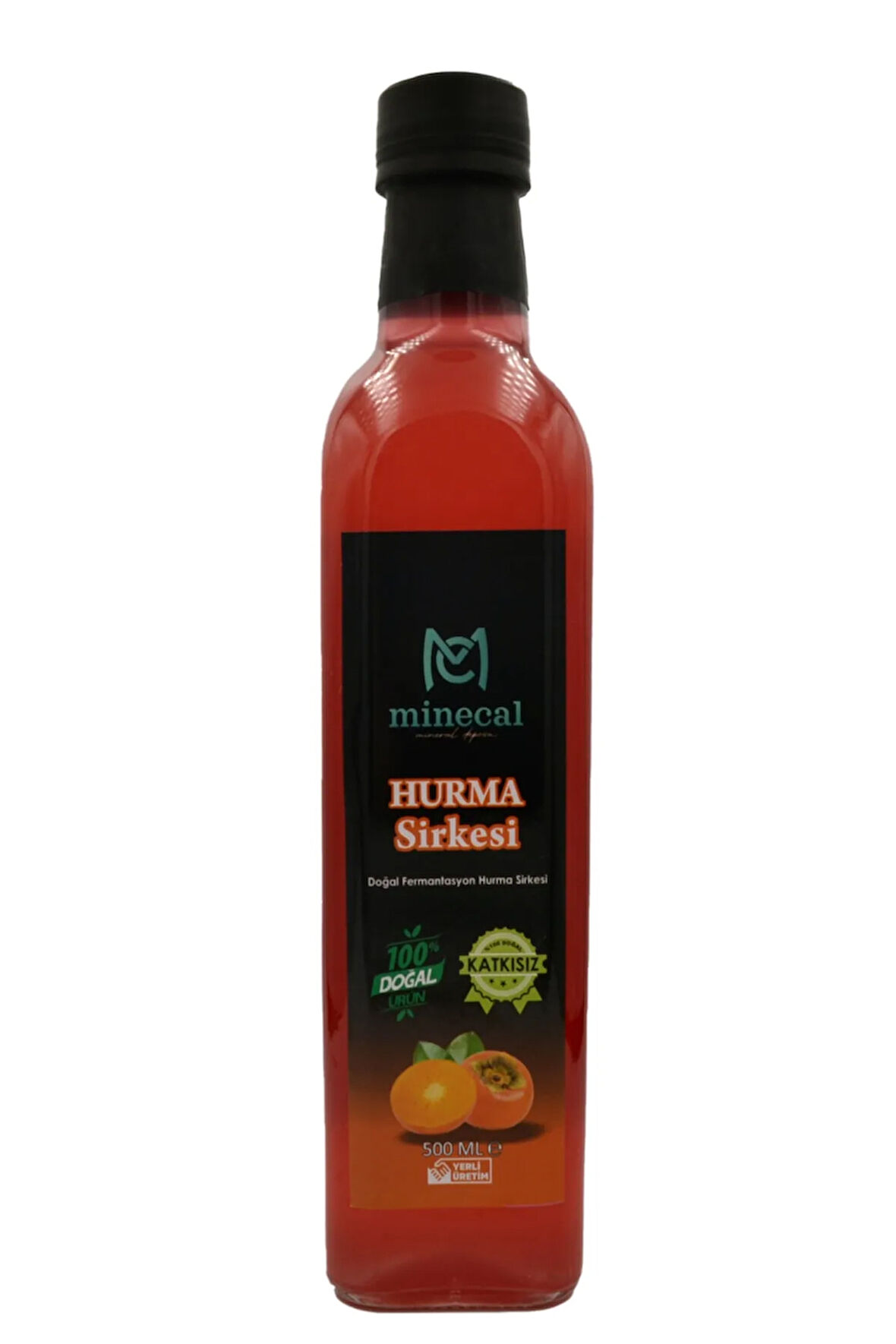 Hurma Sirkesi 500 ml – %100 Katkısız Doğal | Şekersiz | Koruyucu Içermez
