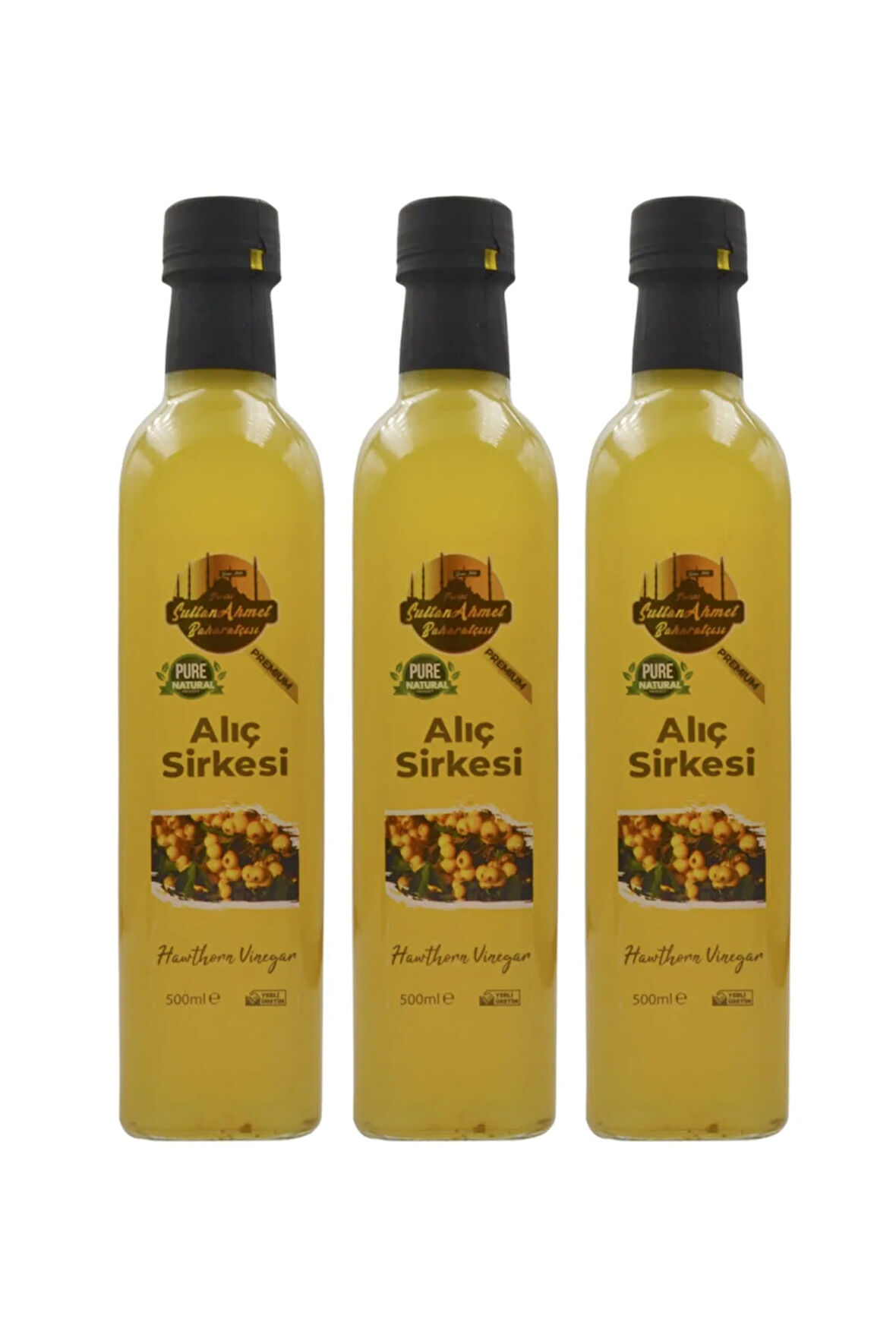 Alıç Sirkesi %100 Katkısız Doğal 3x500 ml | Özel Üretim